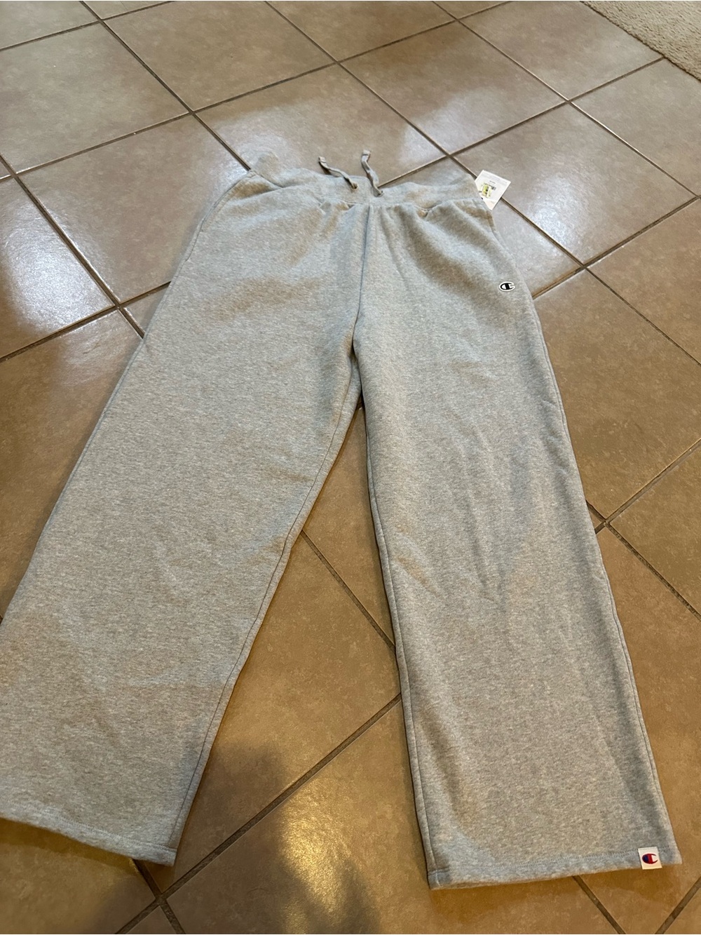 Champion Womens’ Gray Logo Sweatpants size Large